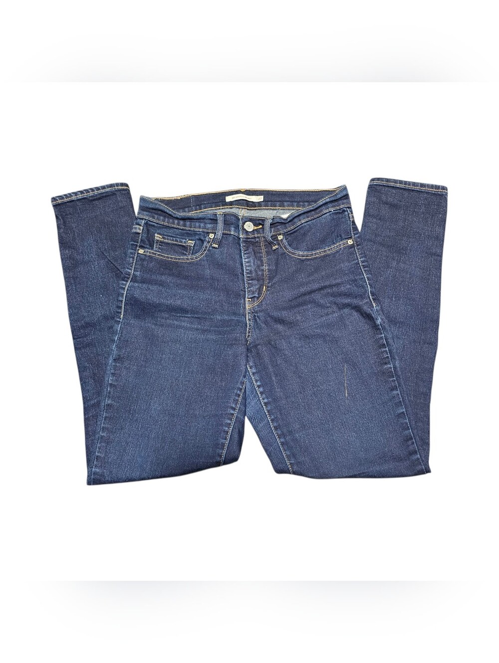 Levi's 311 Shaping Skinny Jeans Womens 27 Dark Wash Blue Denim Stretch Flaw